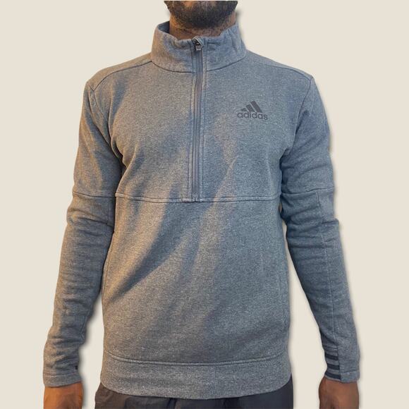 Adidas quarter zip sweatshirt. No size, fits medium/large. No flaws. - Picture 1 of 4
